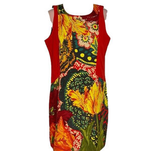 𝅺Desigual colourful embellished dress.